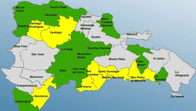 Barahona amanece bajo lluvias persistentes y permanece en alerta dispuesta por el COE